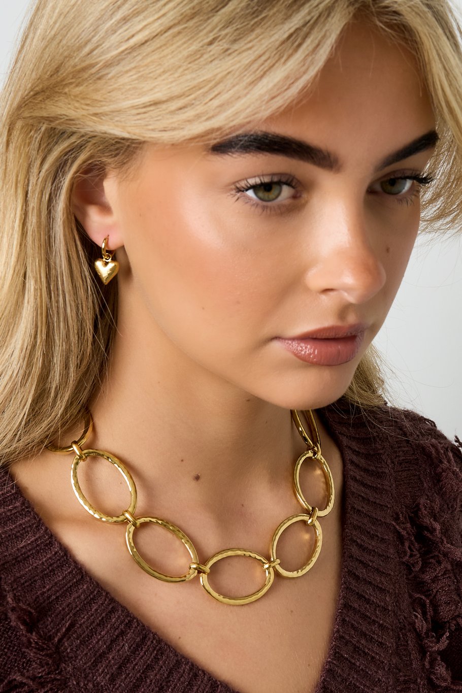 Stainless Steel Chain Necklaces Chain Casual Daily Simple Series Women's jewelry h5Picture2